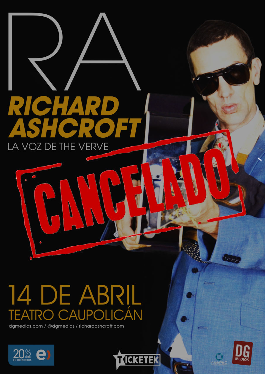 Cancelan show en Chile de Richard Ashcroft